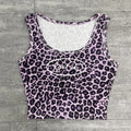 Purple Cheetah Print Tank Top