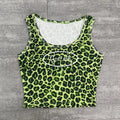 Green Cheetah Print Tank Top