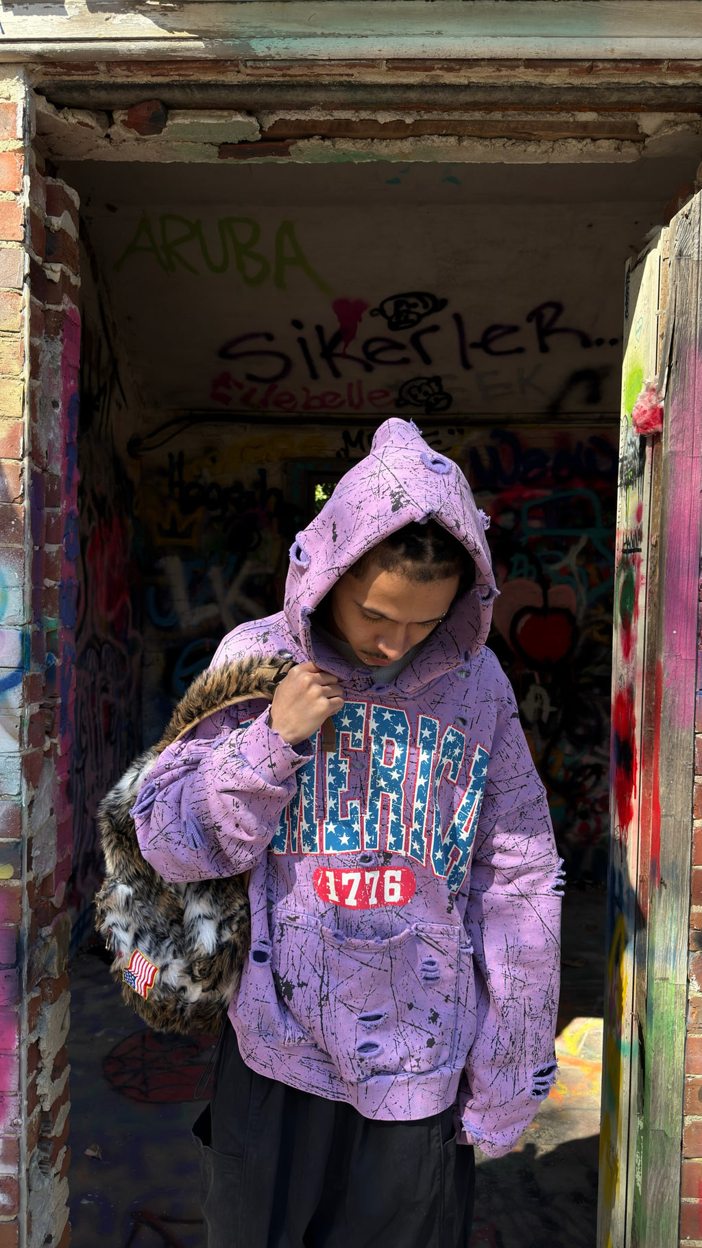 Purple America Hoodie